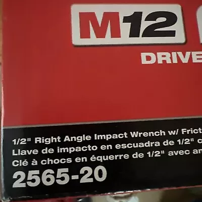 Milwaukee 2565-20 M12 FUEL 12-Volt Lithium-Ion Brushless Cordless 1/2 In. Right • $185