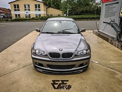 BMW 3 Series E46 M Power M Tech 2 CSL FRONT LIP SPOILER SPLITTER GLOSSY BLACK • $139