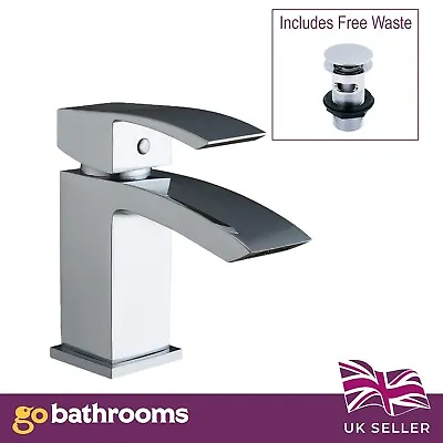 Bathroom Basin Sink Mono Tap Single Lever Chrome Tap & FREE Basin Waste Stark • £60.77