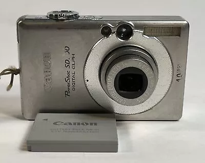 Canon PowerShot Digital ELPH SD300 4.0MP Digital Camera Tested Works NO Charger • $69.99