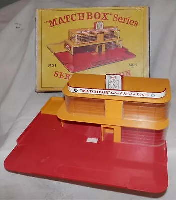 1960s.MATCHBOX LESNEY MG1 ESSO SERVICE STATION & ORIGINAL Box. • $78.38