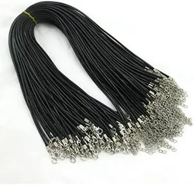 100Pcs 18  Leather String Charms Necklace Cords Wholesale Rope Bulk Lot Cords • $12.94