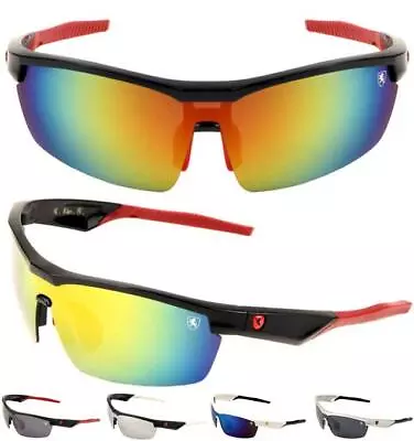 £14.99 • Buy Sports Running Cycling Sunglasses Skiing Ski Khan Large Wrap Extreme Men Womens 