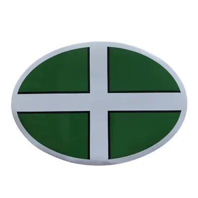 1x Devon Plain Flag Themed Car Sticker Bumper Window Towns Number Plate Green • £1.99