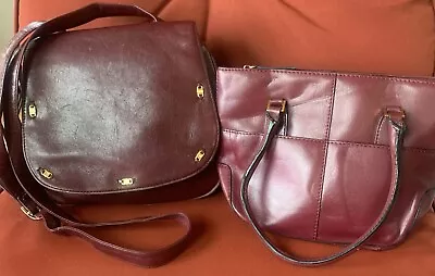Vintage Etienne Aigner Oxblood Handbags Collection • $19.99