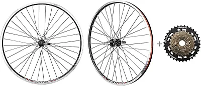 VENZO Bike Bicycle Mountain 26 Inch Double Wall Rims MTB Wheelset 26  With Compa • $179.95