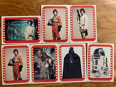 1977 Topps Star Wars Series 7 Stickers Vintage RED NEAR MINT • $18