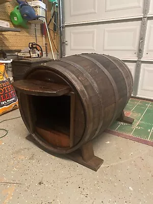 Whiskey Barell Dog House • $100