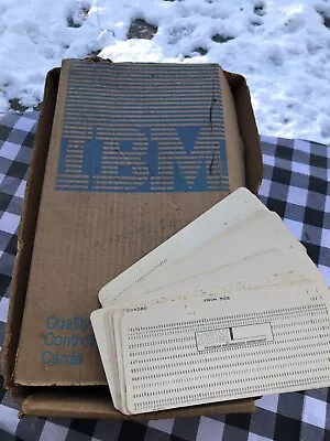 Lot 25 Vintage IBM Computer Hollerith Punch Cards 1972 • $22