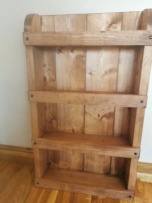 £39.99 • Buy Handmade Wooden Rustic Spice Rack Kitchen Storage/accessories