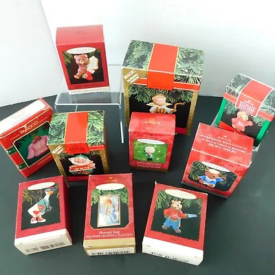 Hallmark Lot Of 10 Keepsake Christmas Ornaments (1 Enesco) Peanuts Linus VTG EUC • $18