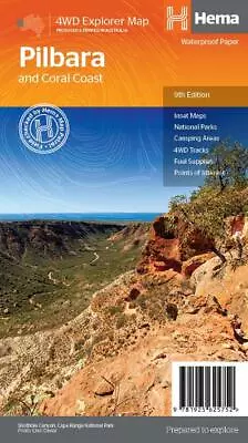 $12.15 • Buy Pilbara 4WD Explorer Map - Coral Coast - Hema - Scale 1:1200K | 9th Ed 2019 WP