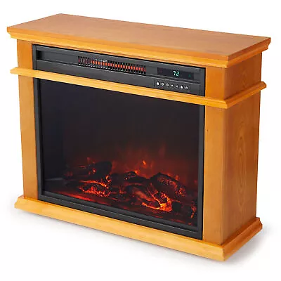 1500 W Portable Electric Infrared Quartz Fireplace Heater Indoor Use (Open Box) • $155.25