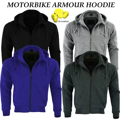 Motorcycle Motorbike Armoured Hoodie Hoody Fleece Jackets Removable CE Armoured • $68.37