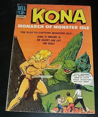 KONA Monarch Of Monster Isle 15 FNVF 7.0 Bag&Bd 1965 DELL Combined Shipping • $7.96