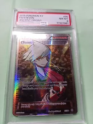 2015 Pokémon XY Steven 95/98 Ancient Origins MT PSA 9 • $1.50