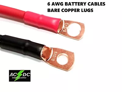 6 AWG Copper Battery Cable Power Wire Car Inverter RV Solar • $11.31