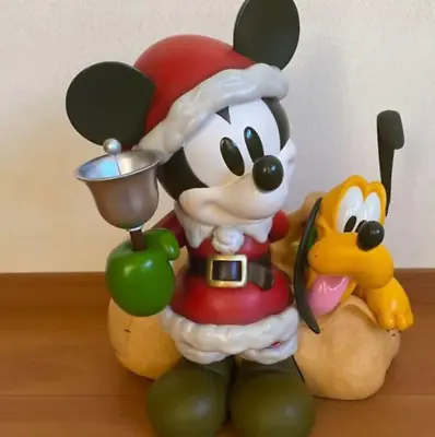 Christmas Mickey Mouse Big Figure Santa Claus Mickey Rare 46cm 18.1in Statue • $1098