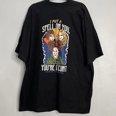 I Put A Spell On You A$$HOLE Live Forever Black Tee Shirt Halloween Mens 3XL • $24.99