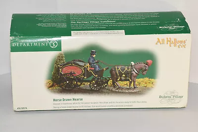 Department 56 Halloween HORSE DRAWN HEARSE All Hallows Eve Dickens 56.58574 • $49.99