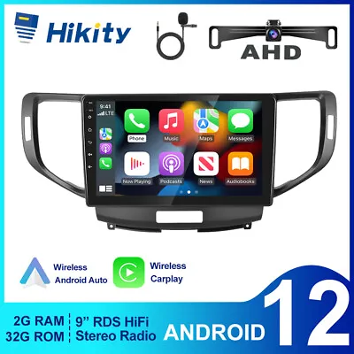 32GB Android 12 Carplay Stereo Radio GPS Head Unit For Honda Accord Euro 2008-15 • $248.99