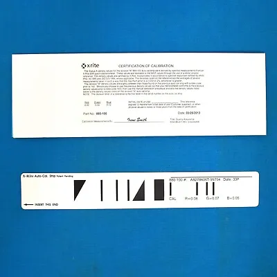 X-Rite 880-100 Black/white Calibration Reference For 880 890 890U 891 891U NEW • $77.70