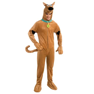 £62.19 • Buy Scooby Doo Hooded Jumpsuit Deluxe Costume Adult Animal Dress Up Party Size Std