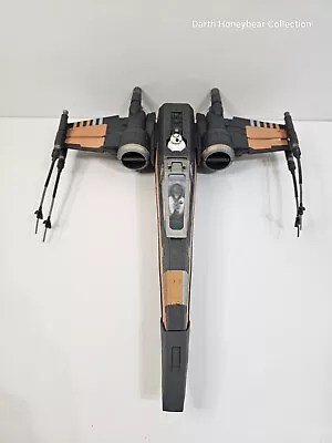 Star Wars The Force Awakens  Orange X Wing Fighter Poe Dameron 2015 Complete • $40.50