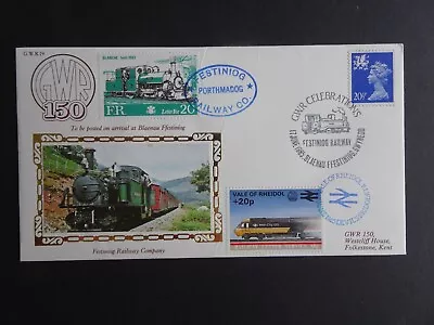 £1.30 • Buy G.W.R 19 GWR 150 Benham Silk Railway First Day Cover