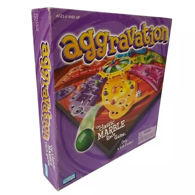 Aggravation The Classic Marble Race Game Bright Colors 2002 Complete • $16.84