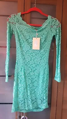 £6.50 • Buy Gorgeous Mint Green Lace Dress BNWT Small