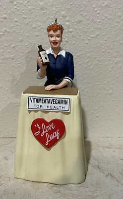 Halmk. Xmas. Ornament 2001 I Love Lucy Does A Tv  Commercial Vitameat  A Vegamin • $12.99