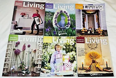 1997 Martha Stewart Living Magazine Lot Of 6 Issues Feb Mar Apr Sep Oct Nov 97 • $34.95