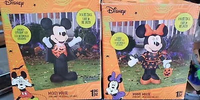 Gemmy 3.5ft Disney's Mickey & Minnie Combo Halloween Inflatables • $49.99