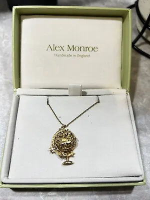 ALEX MONROE Wildflower Bee Globe Necklace - Limited Edition- Designs For Hope • $425.99