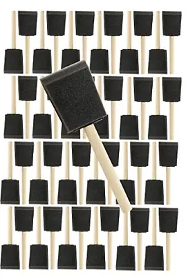 $21.54 • Buy Pro Grade - Foam Brushes - 2 Inch - 48 Piece Poly Foam Brush Set