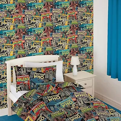 £12.99 • Buy Official Dr Who Daleks Wallpaper Boys Girls Bedroom Decoration 10 Metres
