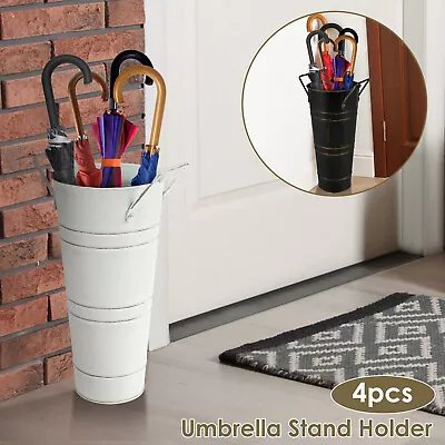 4 Pcs Metal Umbrella Holder Freestanding Umbrella Rack Vintage Umbrella Lobhe • $31.09