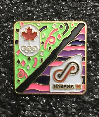 1991 Pan American Pan Am Games / Canada NOC Olympic Pin / La Habana Cuba • $14.99