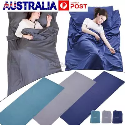 Silk Soft Sleeping Bag Liner Travel Sheet Camping Sleep Bag Prevent Dirty 220*90 • $19.99