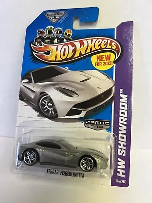 Hot Wheels Ferrari F12 Berlinetta Zamac HW Showroom 2013 174/250 Walmart • $16