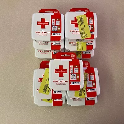 Lot Of 11 - Johnson & Johnson First Aid To Go! Portable Mini Travel Kit • $25.99