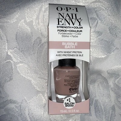 £9.99 • Buy OPI--NAIL ENVY NAIL STRENGTHENER--BUBBLE BATH--15ml-NEW BOXED