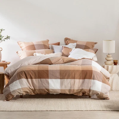 $289.95 • Buy New Habitat Allira Check Quilt Cover Set