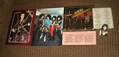 Kiss 1984 Lick It Up Creatures Non Make Up Era Photo Lot Vinny Vincent Rare Item • $14.90