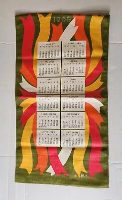 Vintage Vera Neumann 1969 60s Tea Towel MCM Signed Vera Ribbons NWOT • $99