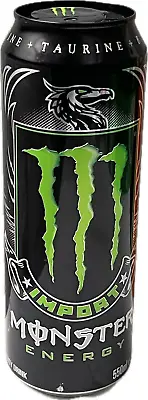 NEW IMPORT MONSTER ENERGY DRINK 1 FULL 18.8 FLOZ (550mL) CAN COLLECTIBLE BUY NOW • $16.99