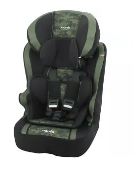 Nania Camo Khaki Race I Group 1/2/ From 9M-12Yrs Car Seat Brand New • £69.99