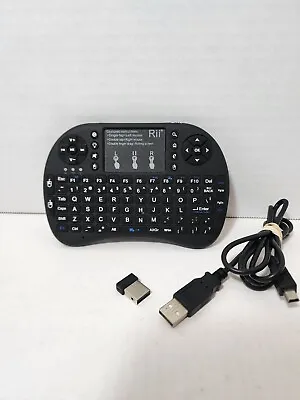 Rii Mini I8+ Wireless + Bluetooth Mini Keyboard Backlit Touchpad 2.4Ghz Receiver • $14.95