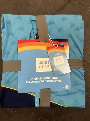 ALDI 2024 Gear Capsule Collection Teal Windbreaker Size Large NEW MARCH 2024 • $24.99